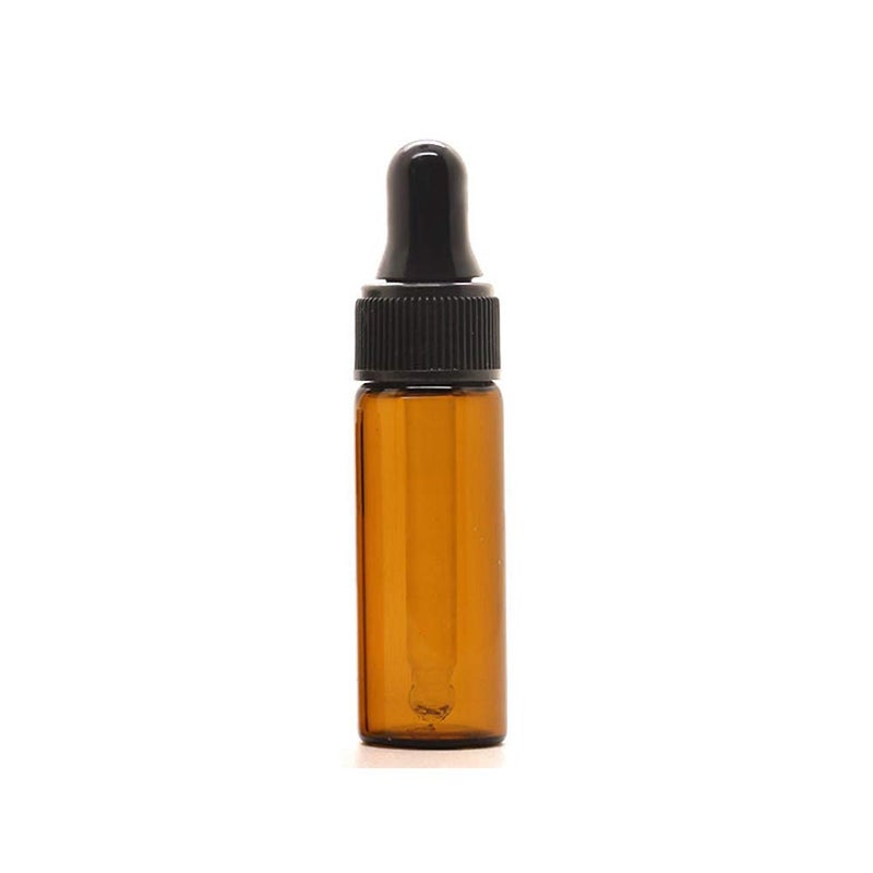 Furnido 5ml(1/6oz) Amber Glass Dropper Bottle, Empty Essential Oil Eye Dropper Bottles With Pure Glass Pipette For DIY Aromatherapy Colognes Perfume Liquid Sample Blends - Business Pack of 72 - Image 3